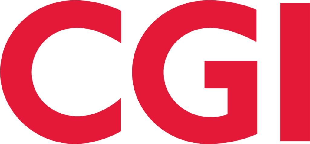 CGI logo - CGI in red letters